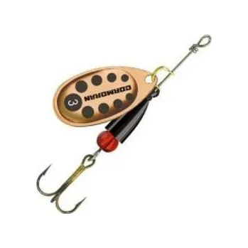 Umělá nástraha CORMORAN - Třpytka BULLET longcast bronzová/černé tečky s trojháčkem vel. 4 12,5g