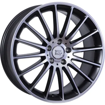 Plechové kolo WSP Disk SHANGHAI 8.0 Mercedes 5X112 Dull Black F Polished 66.60 45.00 19.0