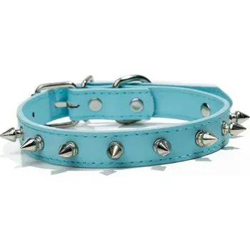 Obojek pro psa Stylový obojek pro psy s hroty - Světle modrá,L