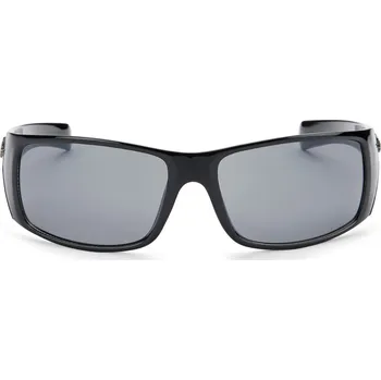 Lesklé černé obdélníkové sluneční brýle - EverShade