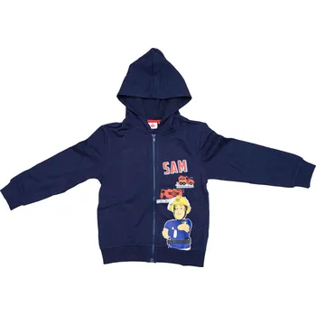 Chlapecká mikina Dětská mikina POŽÁRNÍK SAM tmavě modrá - různé velikosti Velikost: 110 - 116