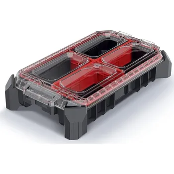 Organizér C, 36,8 cm, nízký s přihrádkami, černá