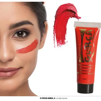 Karnevalový doplněk Fiestas Guirca Líčidlo v tubě červené