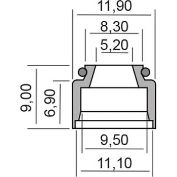 Těsnění pro motocykl RMS Gufero RMS 100669220 valve stem