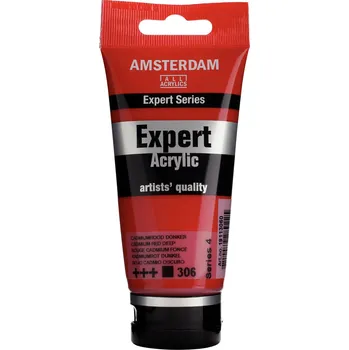 Vodová barva Akrylová barva Amsterdam Expert - 306 Cadmium Red Deep Objem: 75 ml