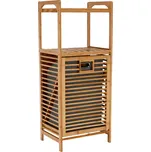 Max-i Koš na prádlo, přírodní bambus/šedá, KERI NEW