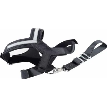 Postroj pro psa Bezpečnostní postroj s atestem - černý Velikost: L