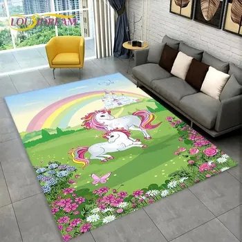 Koberec Koberec s motivem jednorožce do dětského pokoje - 17,100x150cm