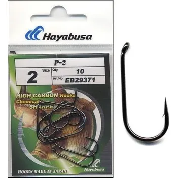 Rybářský háček HAYABUSA HÁČKY P-2 vel. 2 - 10ks.