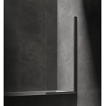 Vanová zástěna Omnires Kingston vanová zástěna 70 cm jednodílný černá matný/čiré sklo XHE85BLTR