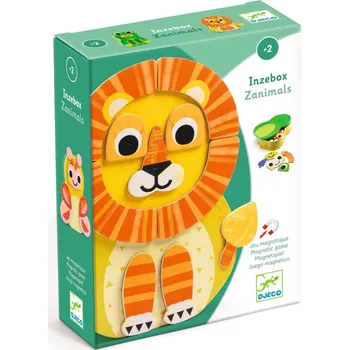 Dřevěná hračka Magnetické puzzle Zvířátka