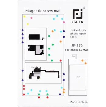JIAFA magnetická servisní podložka pro opravu iPhone XS Max - bílá