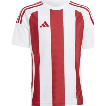 Dětský fotbalový dres adidas Striped 24 bílá/červená (152)