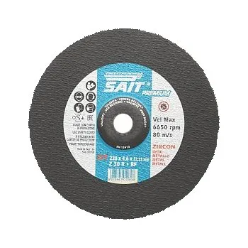 Řezný kotouč SAIT Brusnořezný kotouč 230x4,6x22,23 Z30R PREMIUM vypouklý