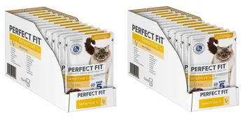 Krmivo pro kočku PERFECT FIT Cat Adult kapsička Sensitive Chicken 24x 85 g