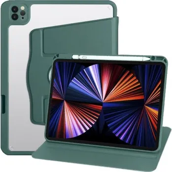Pouzdro na mobilní telefon Otočné 360° pouzdro s prostorem na Apple Pencil pro iPad Pro 11" (2018-2022) - petrolejové