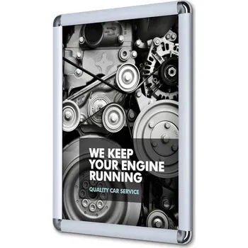 Rám na obraz Klaprám A3, oblý roh, profil 25 mm, stříbrná