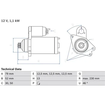 Startér Startér BOSCH 0 986 026 130