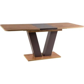 Jídelní stůl Jídelní stůl Platon 136 x 80 cm, dub wotan / hnědá