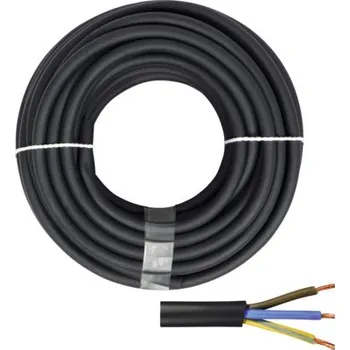 elektrický kabel Gumové vedení H05 RR-F 3G1,5 mm² 10 m černá