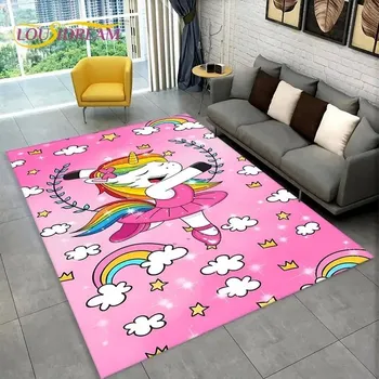 Koberec Koberec s motivem jednorožce do dětského pokoje - 13,100x120cm