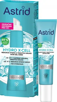 Péče o oční okolí Astrid Hydro X-Cell oční gel krém proti otokům a tmavým kruhům 15 ml
