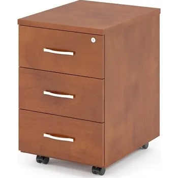 Zásuvkový kontejner Kontejner Impress 40,6 x 50,1 cm - 3 zásuvky, tmavý ořech