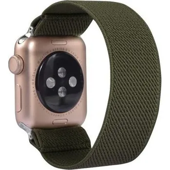 Řemínek na hodinky Nylonový navlékací řemínek pro Apple Watch Ultra 49mm / 46mm / 45mm / 44mm / 42mm - olivový