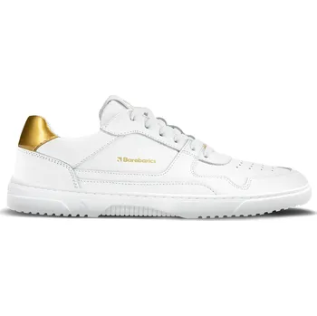 Dámské tenisky Barefoot tenisky Barebarics Zing - White & Gold - Leather 45, Vnitřní délka boty: 29,3 cm, Vnitřní šířka boty: 10,5 cm