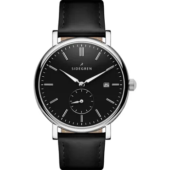 Hodinky Axel | Černé hodinky z nerezové oceli - Sidegren