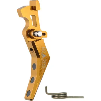 Airsoft MAXX Model CNC spoušť Advanced (style B) pro M4 - žlutá