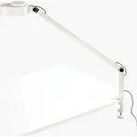 FARO INVITING stolní lampa s klipem, bílá