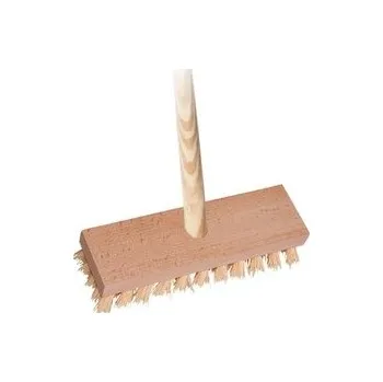 Podlahový mycí stroj kartáč podl.22x6,5cm dřev., PP vlákno, s holí 140cm 4224/861