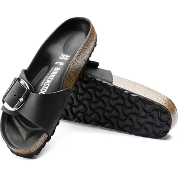 Dámské pantofle Birkenstock Madrid BB Natural Leather Oiled dámské pantrofle 1006522 Černá 41