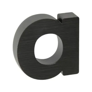 Domovní číslo A", RN.100LV, broušené, černá"