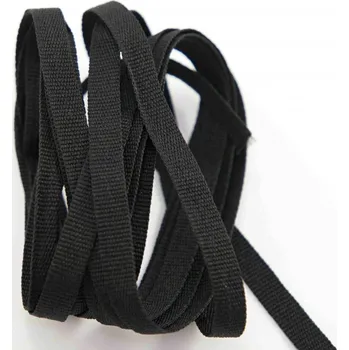 Stuha Poutková stuha - černá - šířka 0,6 cm