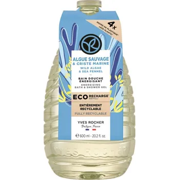 Sprchový gel Yves Rocher Bain de Nature Sprchový gel mořská řasa & motar náplň 600 ml