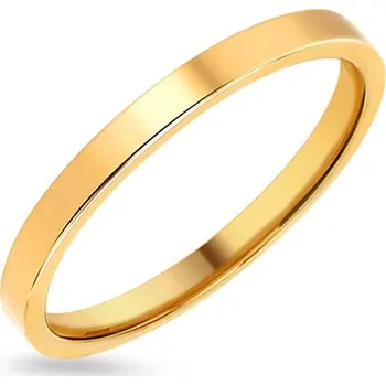 Prsten Dámský snubní prsten plochá 2mm IZOB017 + dárkové balení LUXUS zdarma