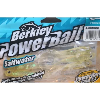 Umělá nástraha BERKLEY - Gumová nástraha POWERBAIT Power Grub GLASS MINNOW 10cm 1ks