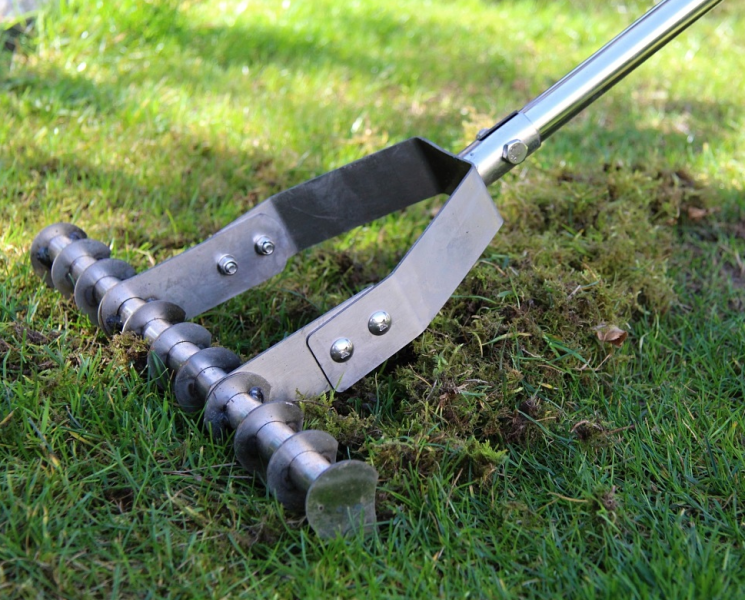 Vertikutační provzdušňovací hrábě - nerezové IQ Garden - RC_312336