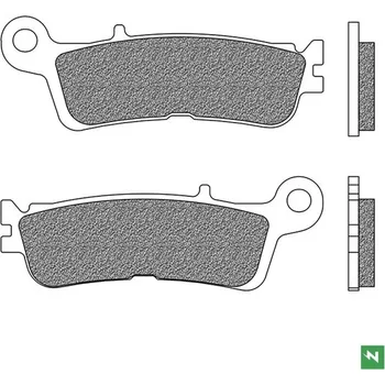 Brzda pro motocykl brzdové destičky, NEWFREN (směs OFF ROAD DIRT RACE SINTERED) 2 ks v balení YAMAHA YZ 450 F 2020-2020