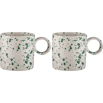 Bílo-zelené hrnky z kameniny v sadě 2 ks 450 ml Carnival – Ladelle ID_1571814