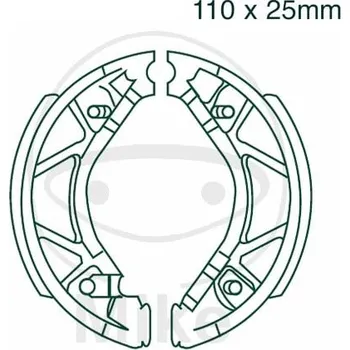 Brzda pro motocykl STANDARDNÍ BRZDOVÉ ČELISTI YAMAHA XC 125 Vity 2008-2011