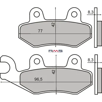 Brzdová destička Brzdové destičky RMS 225101620 organické 225101620