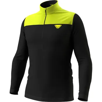 Pánské tričko Triko Dynafit Elevation Merino Longsleeve lime punch 2026 Barva: černá / žlutá, Velikost: M / L