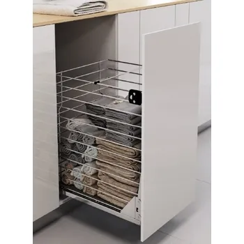 Koš na prádlo koš dolní VARIANT MULTI 50/1 na prádlo stříbrošedý bez výsuvu