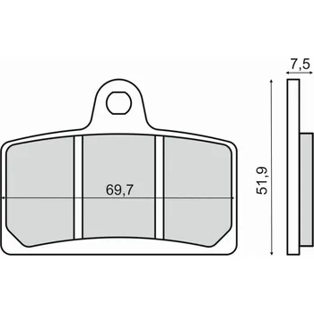Brzdová destička Brzdové destičky RMS 225103160 organické 225103160