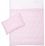 Träumeland Povlečení 100/135 + 40/60 Krone rosa