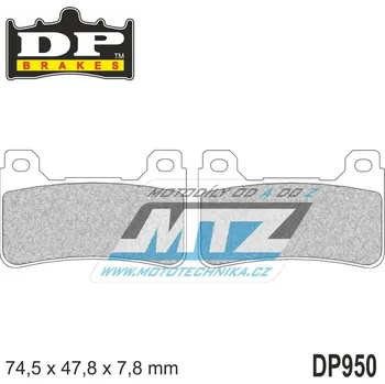Brzdová destička Destičky brzdové DP950-SDP DP Brakes - směs SDP Sport HH+ DP950-SDP