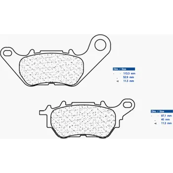 Brzdová destička CL BRAKES Maxi Scooter Brzdové destičky ze slinutého kovu - 3115MSC 3115MSC